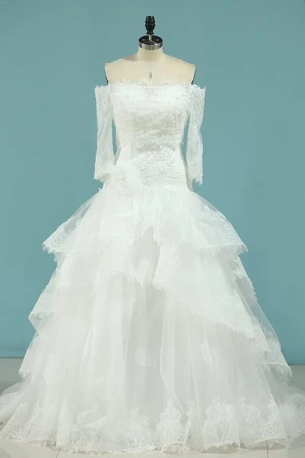 2024 Wedding Dresses Mermaid Sweetheart Tulle PRBAERGC