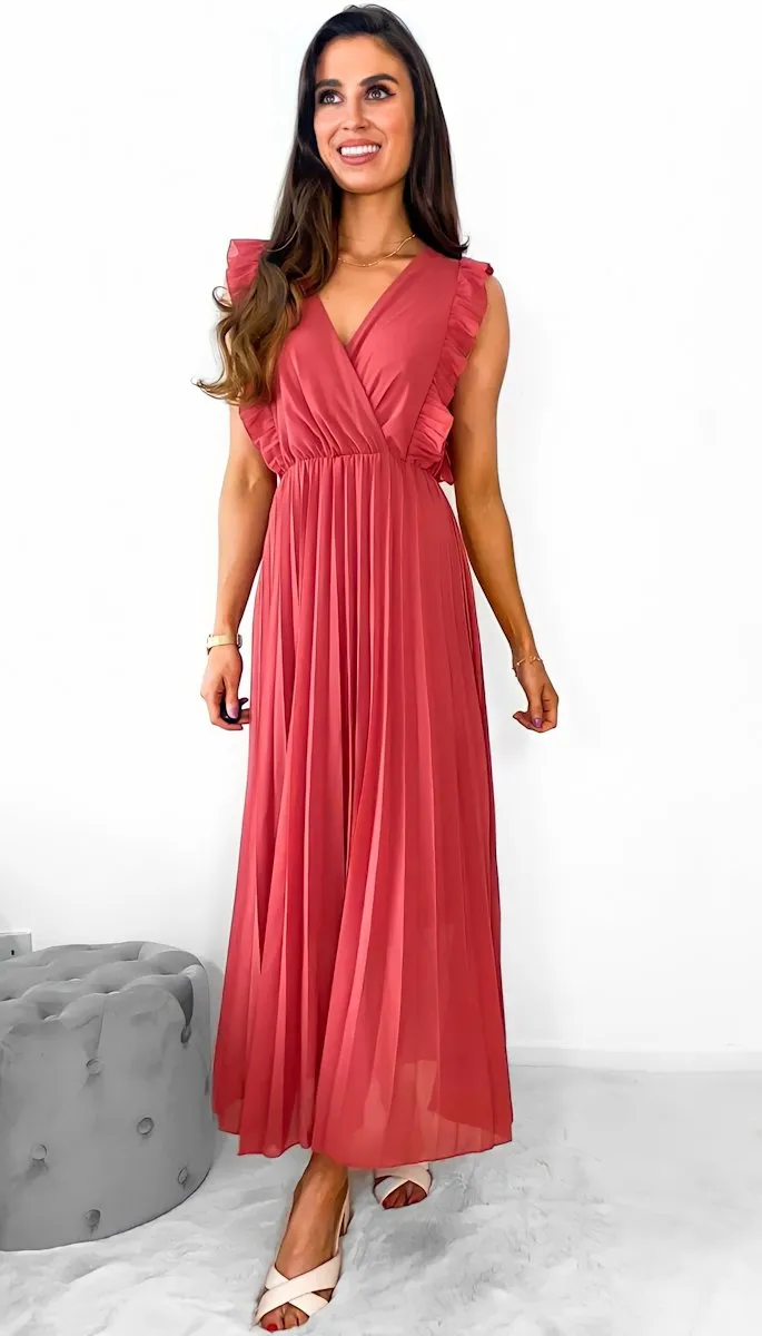 4-8150 Giada Rose Frill Midi Dress