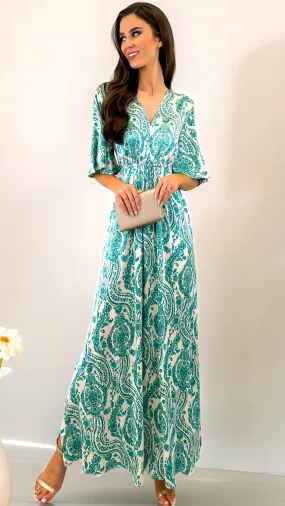 A1720 Byfarinela Drawstring Maxi Dress