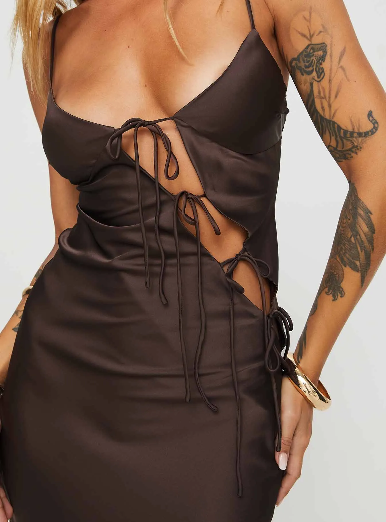 About A Girl Maxi Dress Chocolate