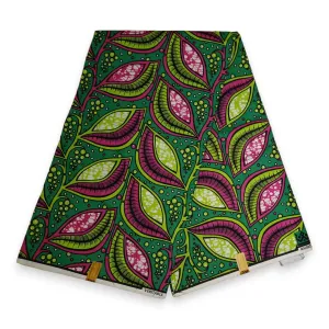 African Wax print fabric - Green Vision