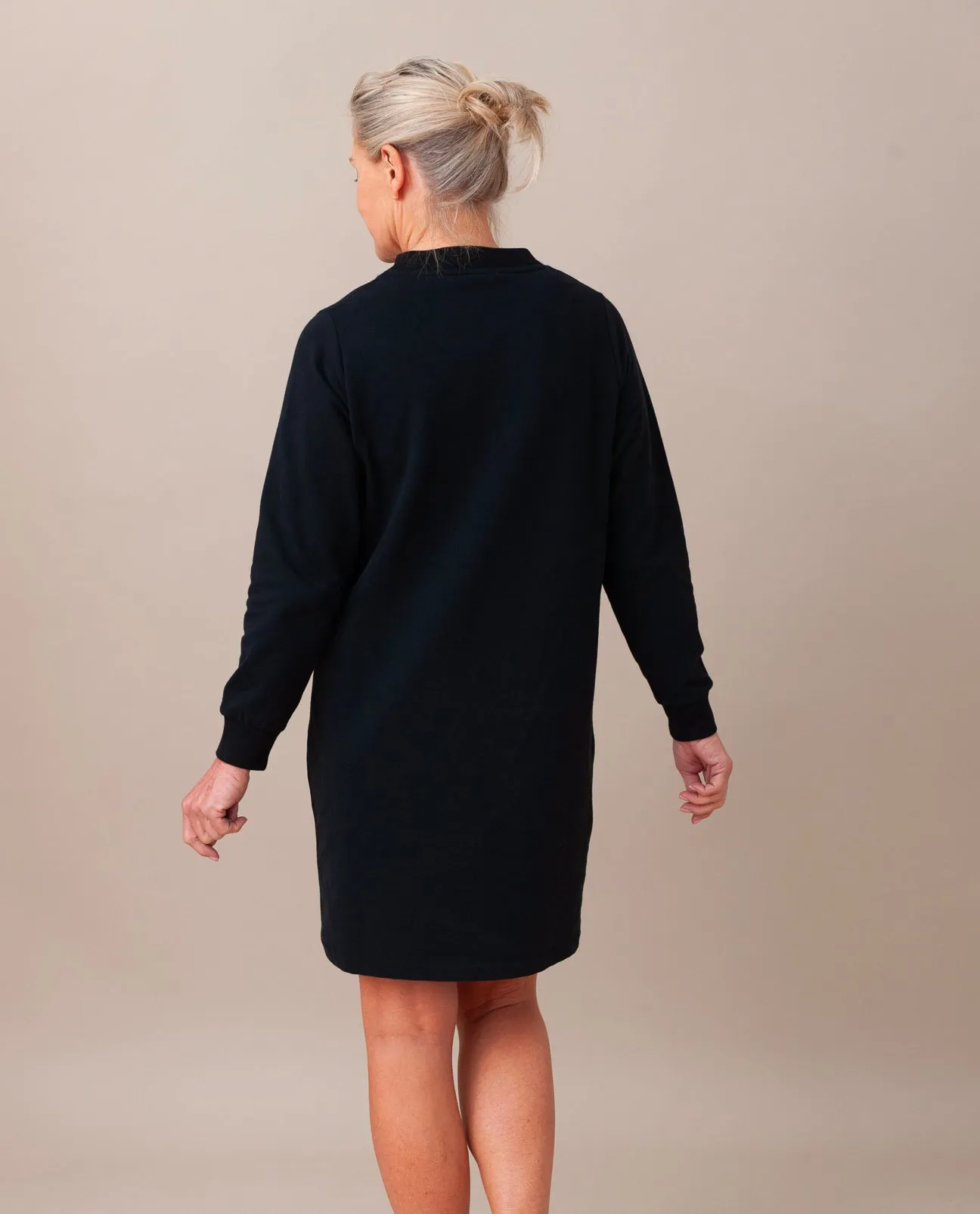 Alexis Organic Cotton Dress In Black