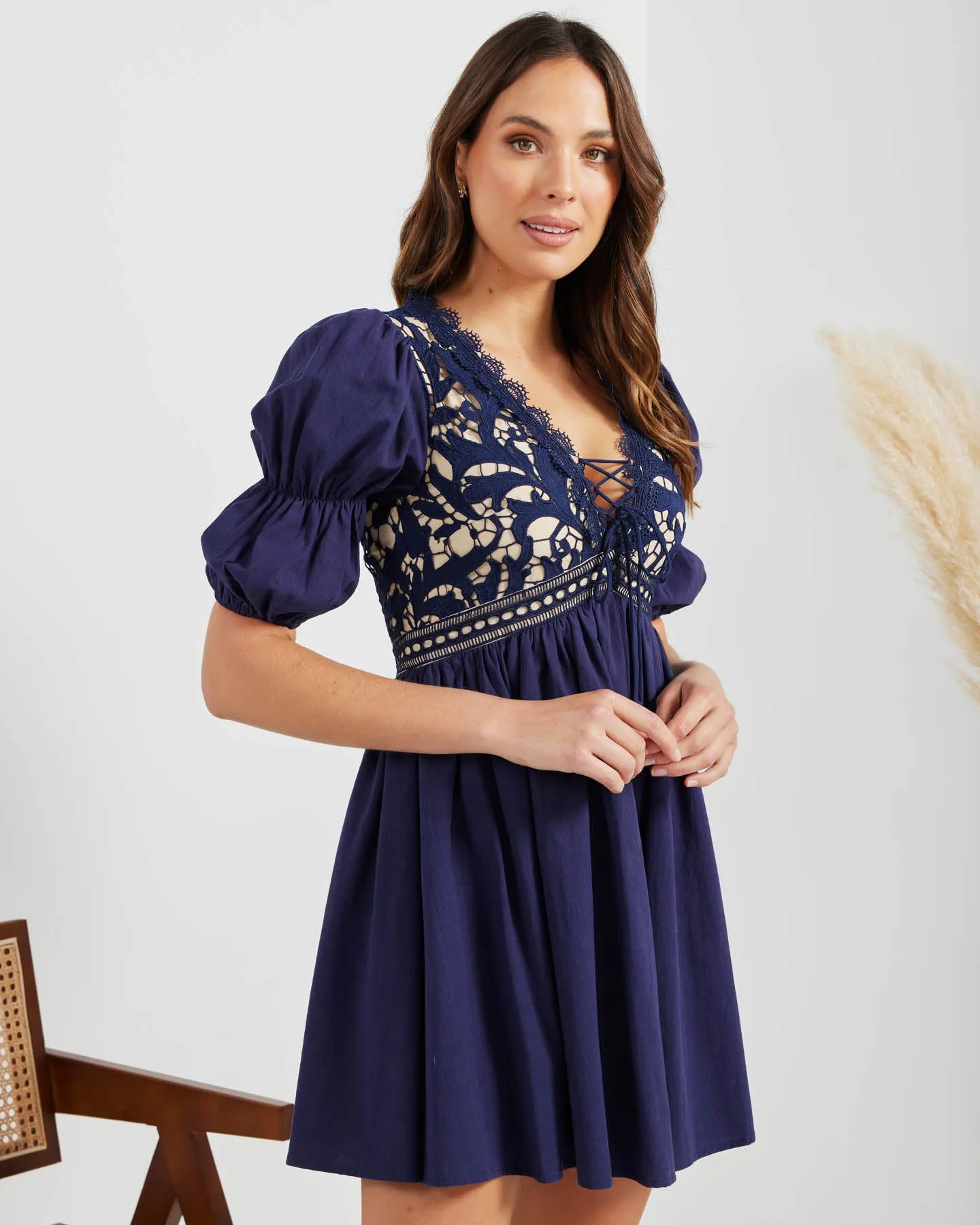 Almalis Dress-Navy