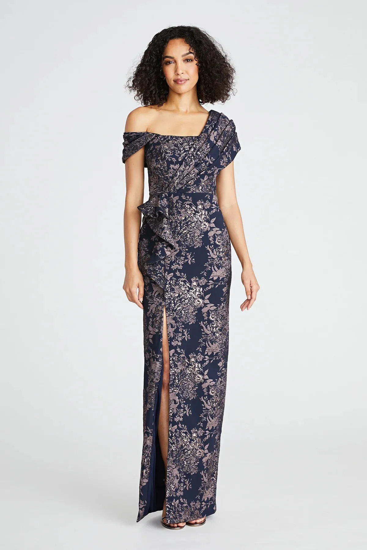 Amaris Jacquard Column Gown