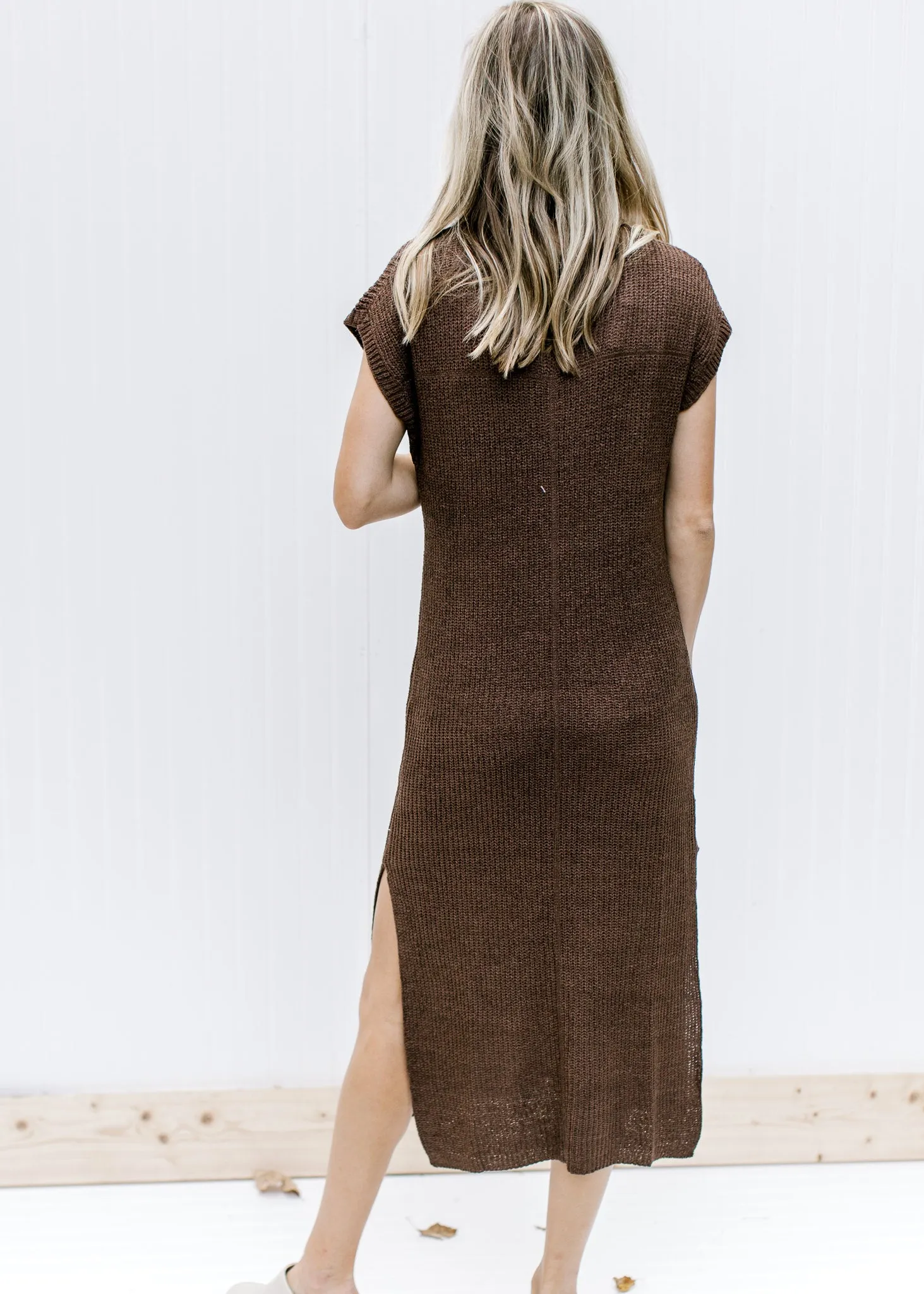 Brown Layer Me Sweater Dress