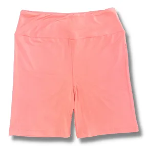 Burnt Coral in Biker-Slip Shorts 6"