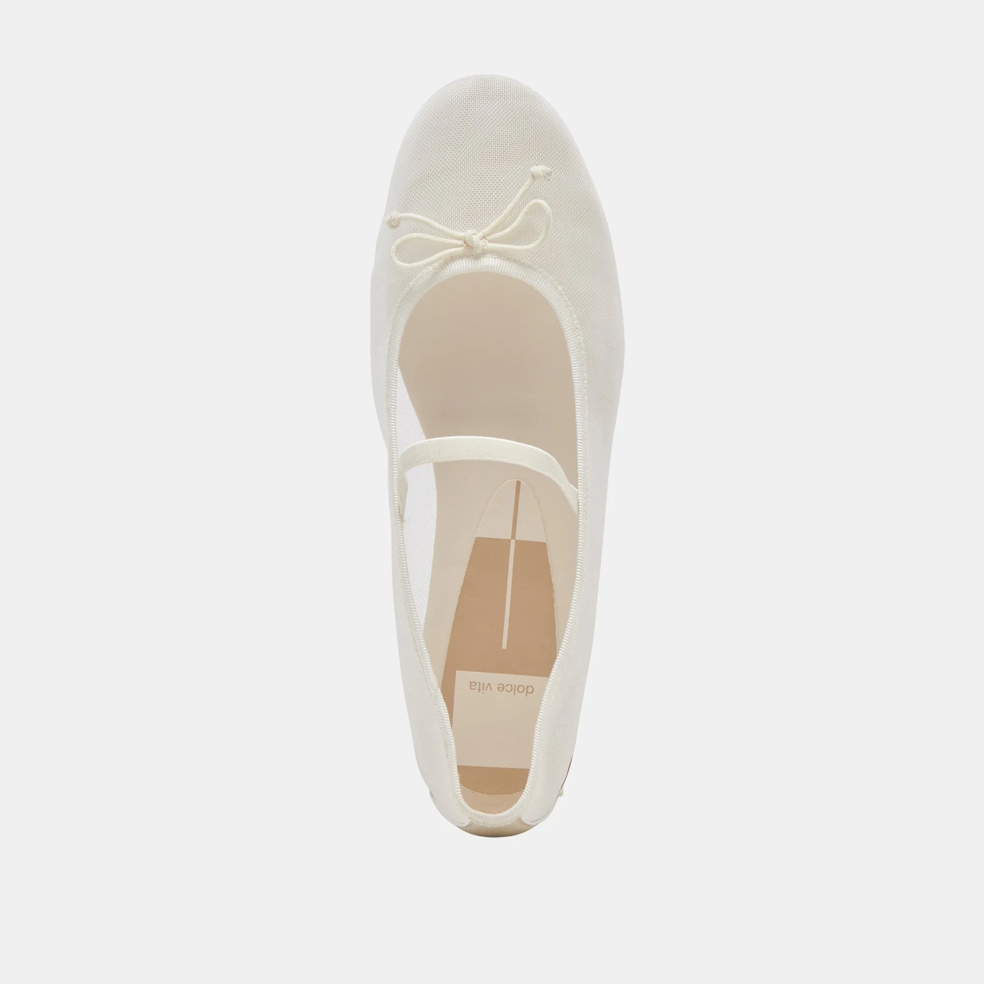 CADEL BALLET FLATS IVORY MESH