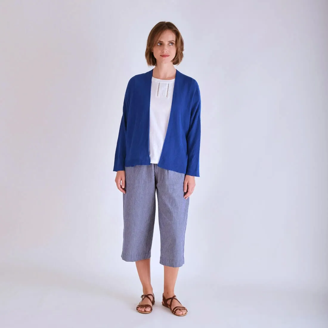 Cara Organic Cotton Cardigan | Cornflower