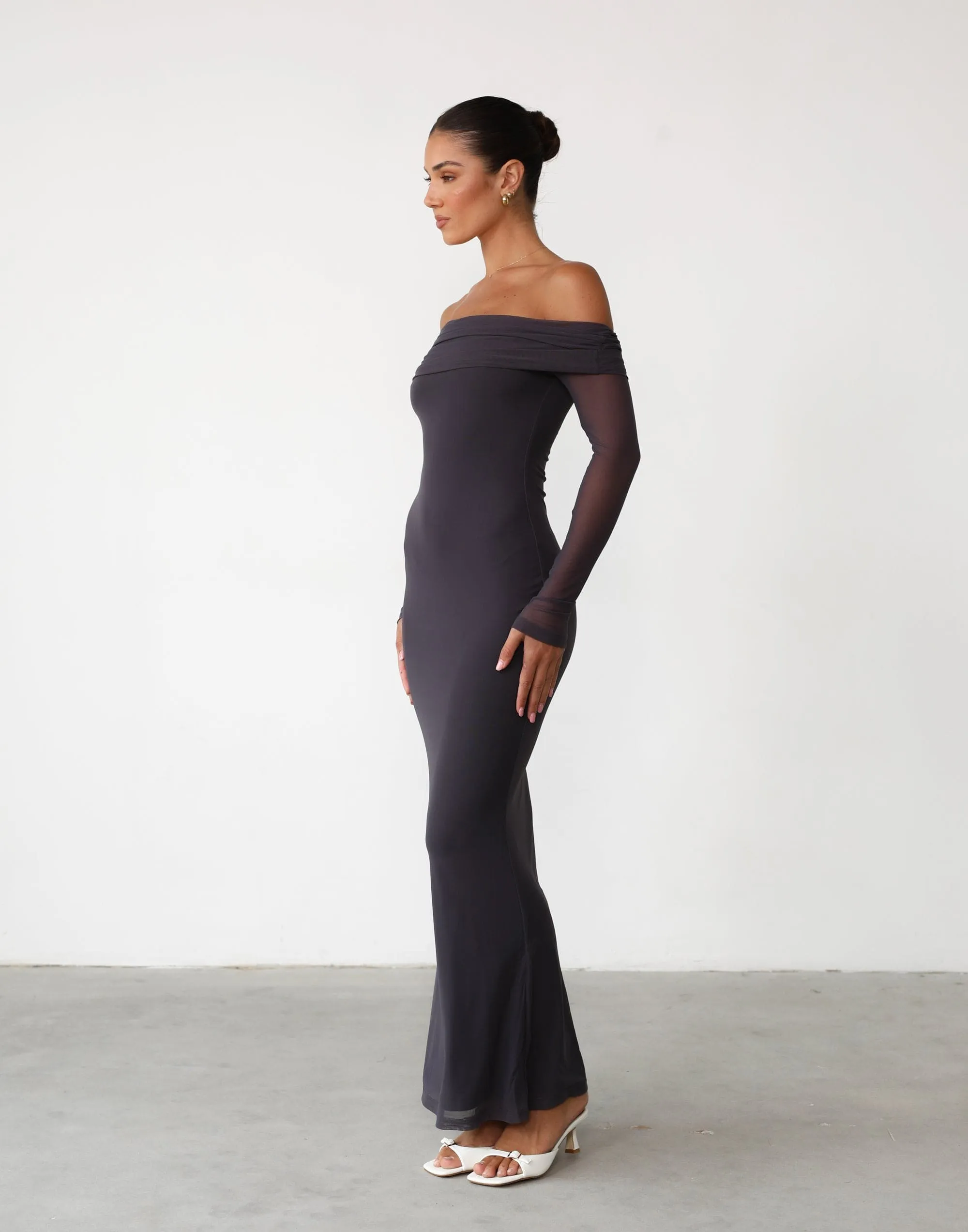 Carmella Maxi Dress (Charcoal)