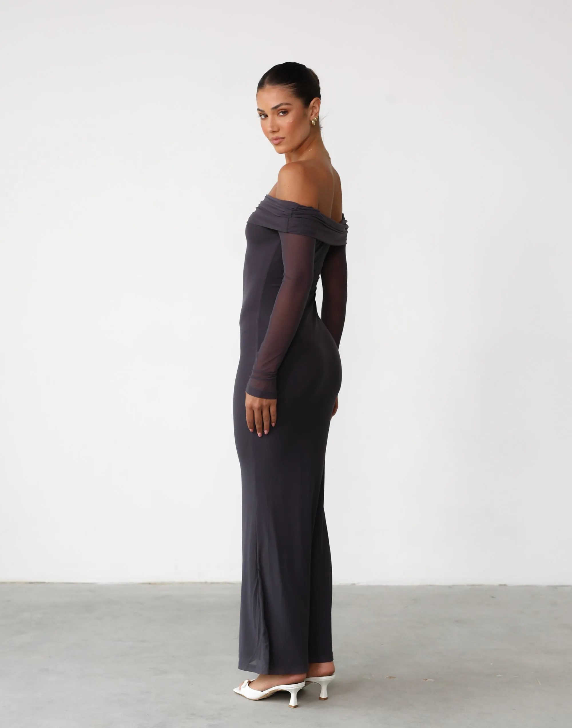 Carmella Maxi Dress (Charcoal)