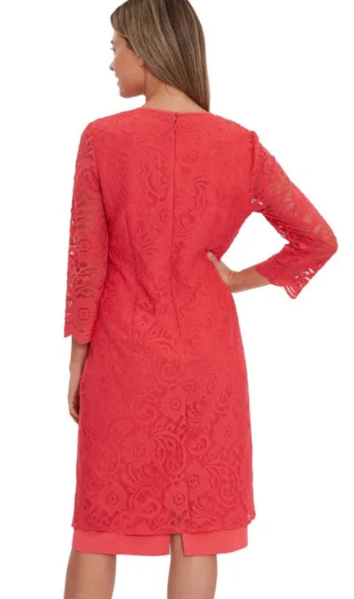 Clarabelle Lace Dress Red