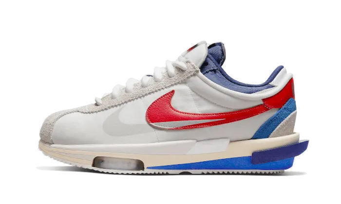 Cortez 4.0 Sacai White University Red Blue