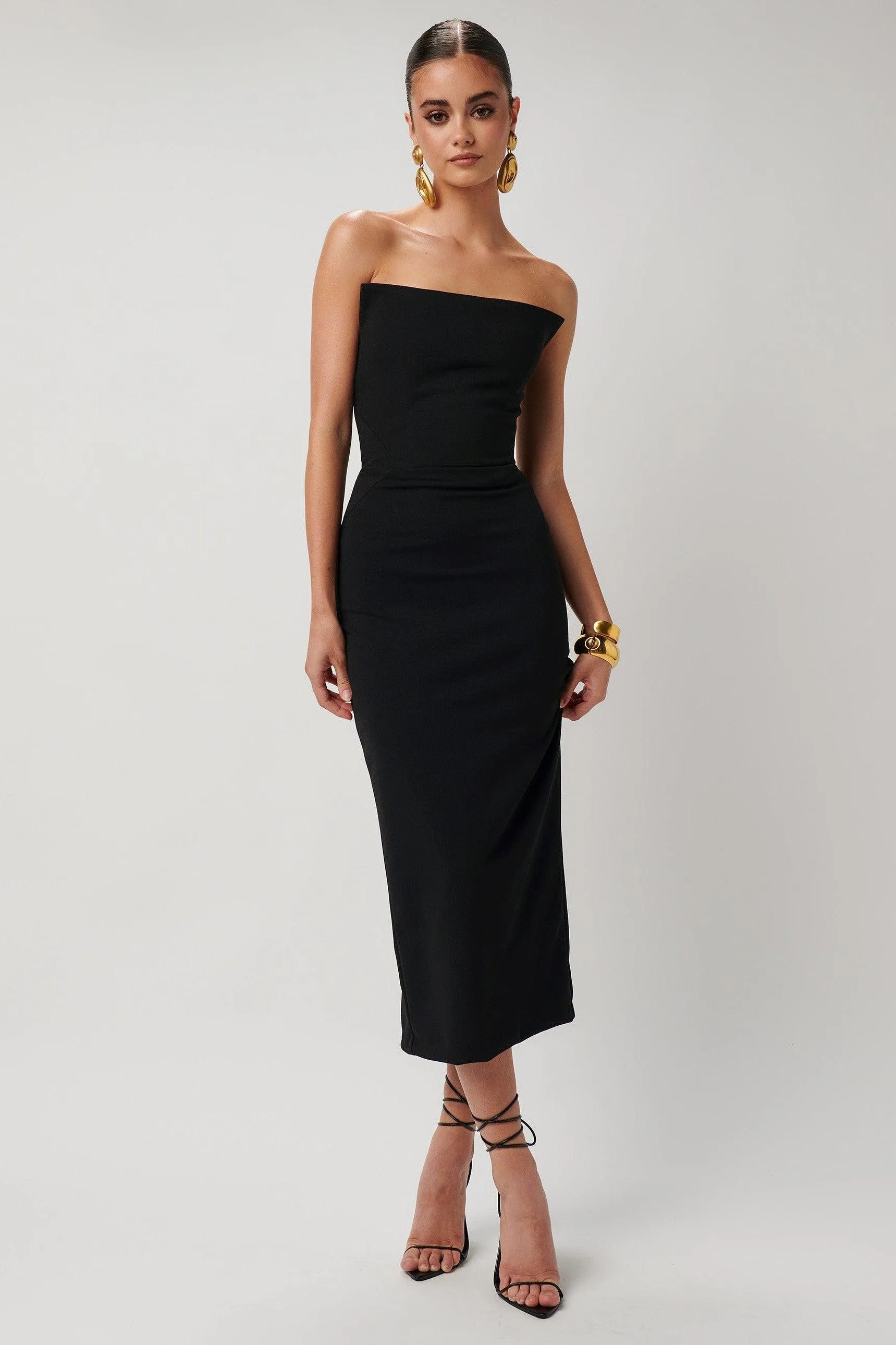 Danna Dress - Black Crepe