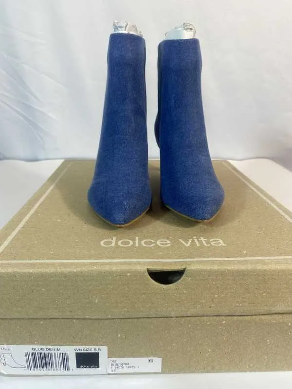 DEE BOOTIES BLUE DENIM - re:vita