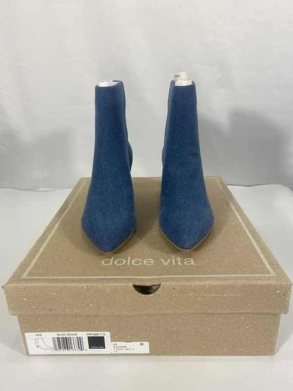 DEE BOOTIES BLUE DENIM - re:vita