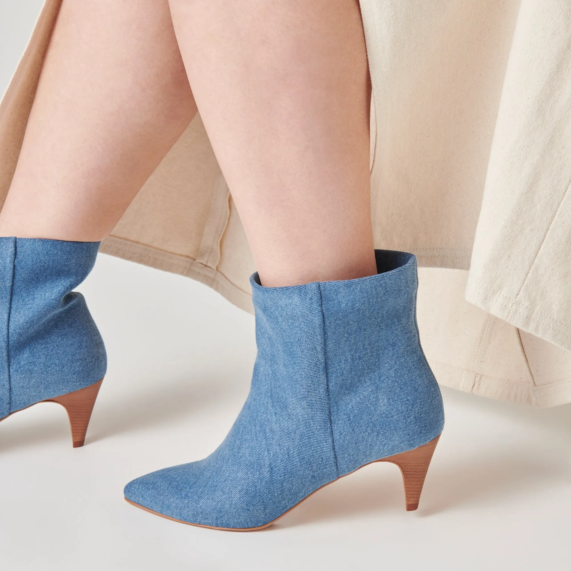 DEE BOOTIES BLUE DENIM - re:vita