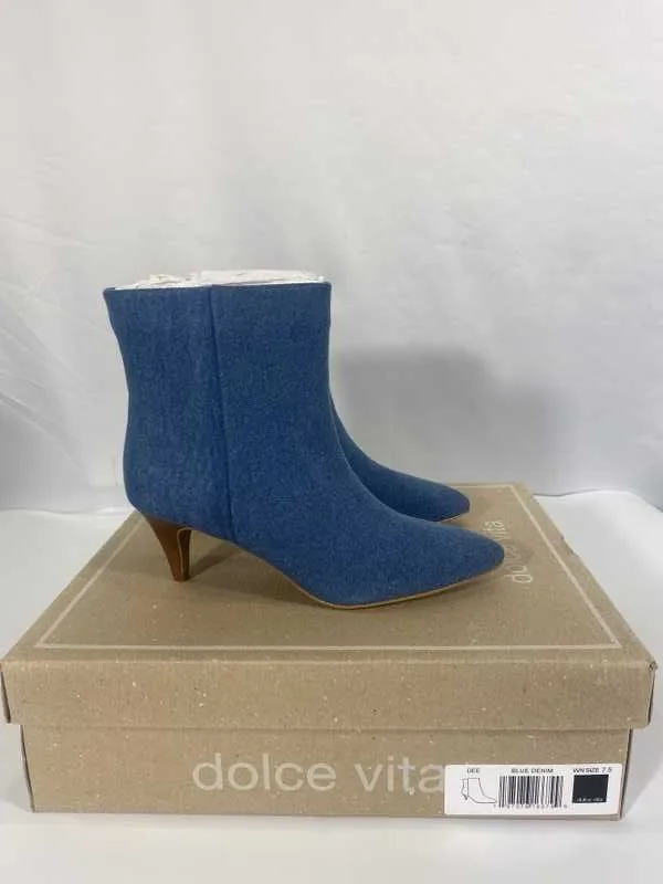 DEE BOOTIES BLUE DENIM - re:vita