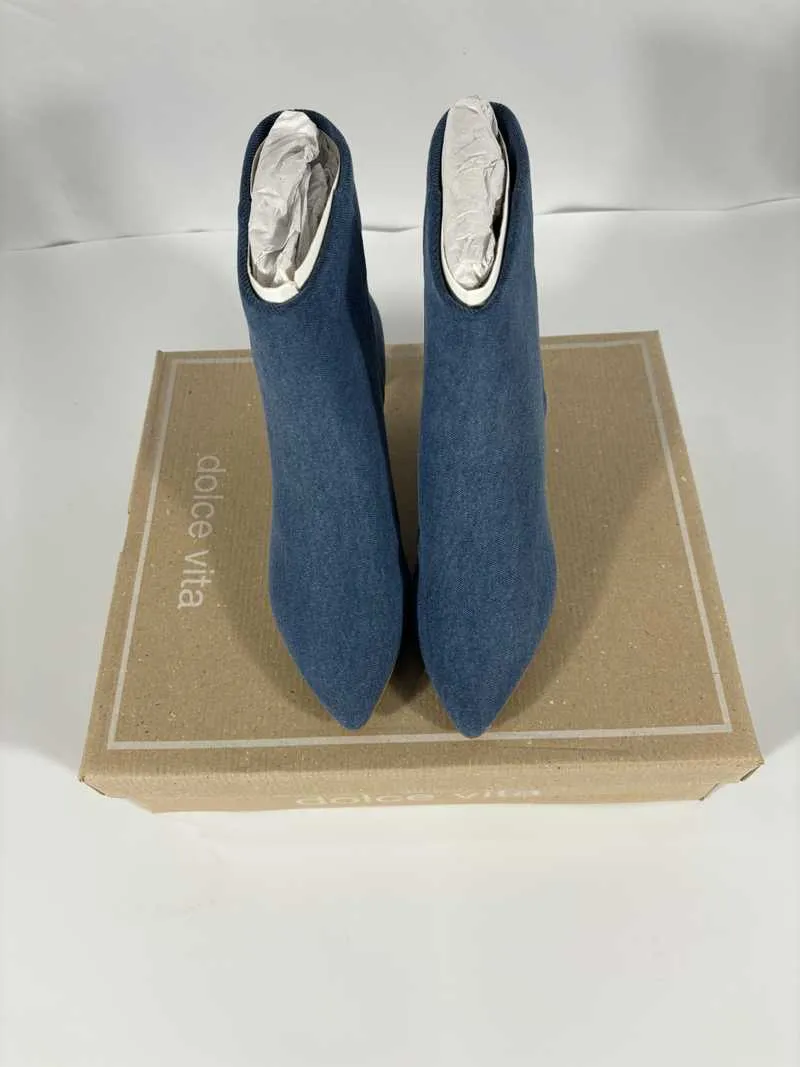 DEE BOOTIES BLUE DENIM - re:vita