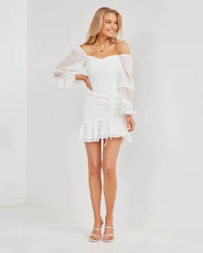 Georgia Dress-White