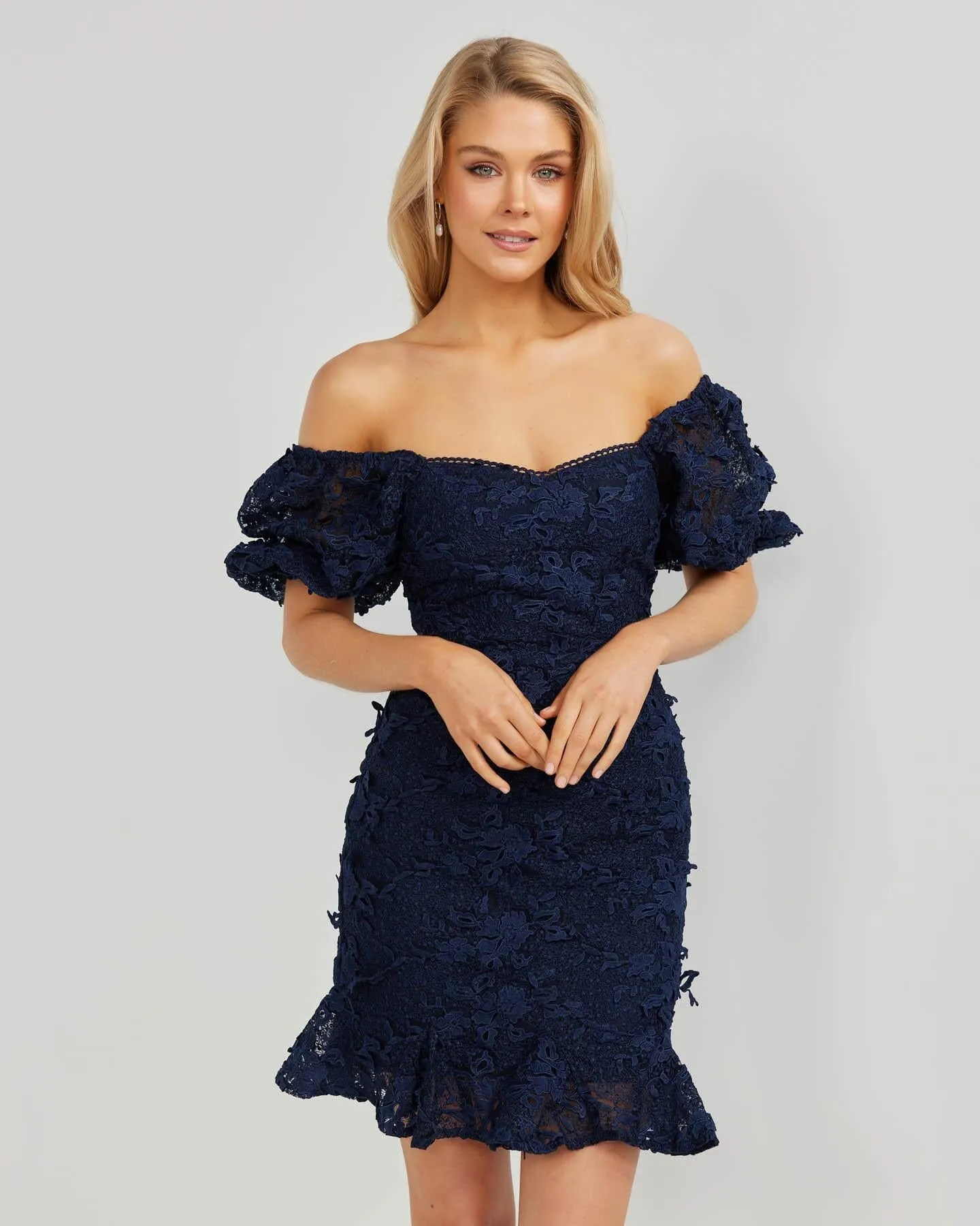 Gianna Dress-Navy