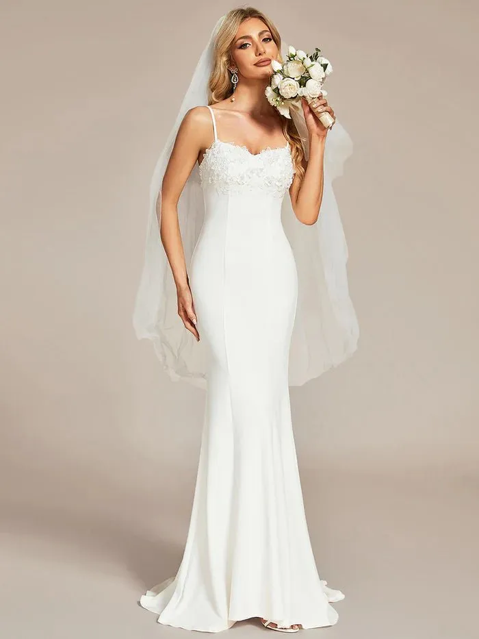 Gorgeous Mermaid Spaghetti Straps Wedding Dresses