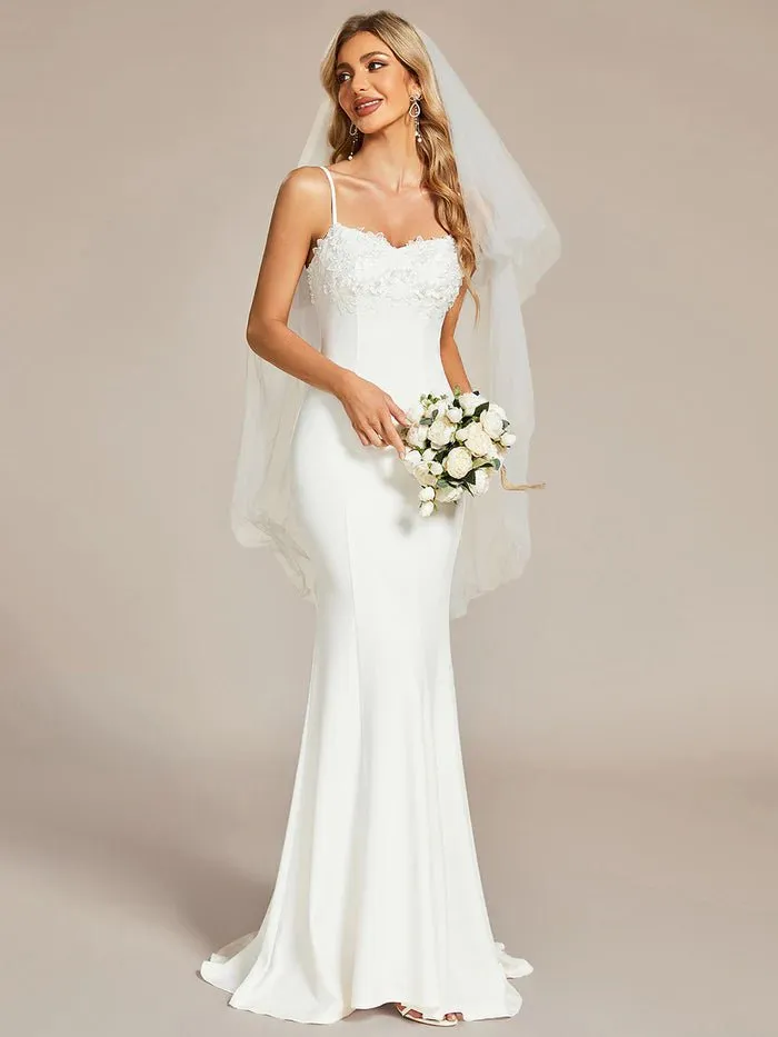 Gorgeous Mermaid Spaghetti Straps Wedding Dresses