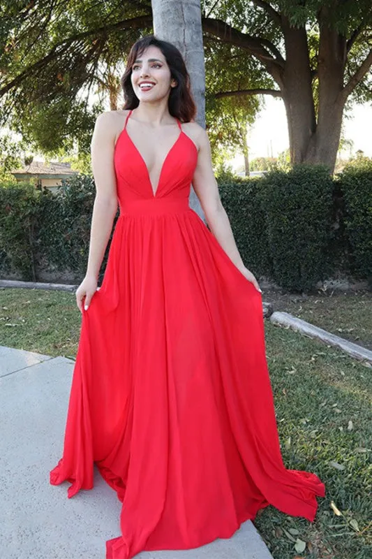 Halter Neckline Evening Gown