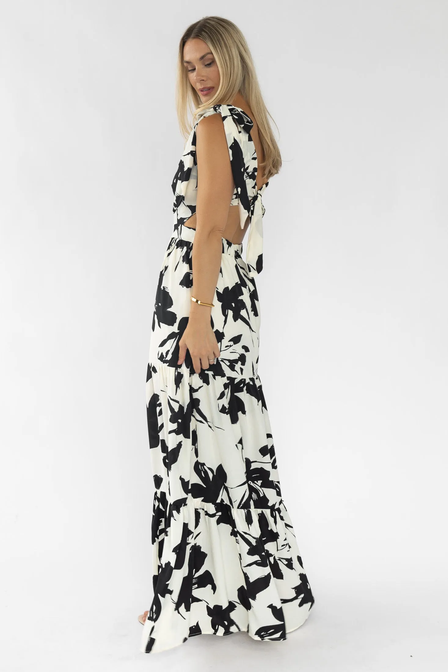 Holden Black Floral Maxi Dress