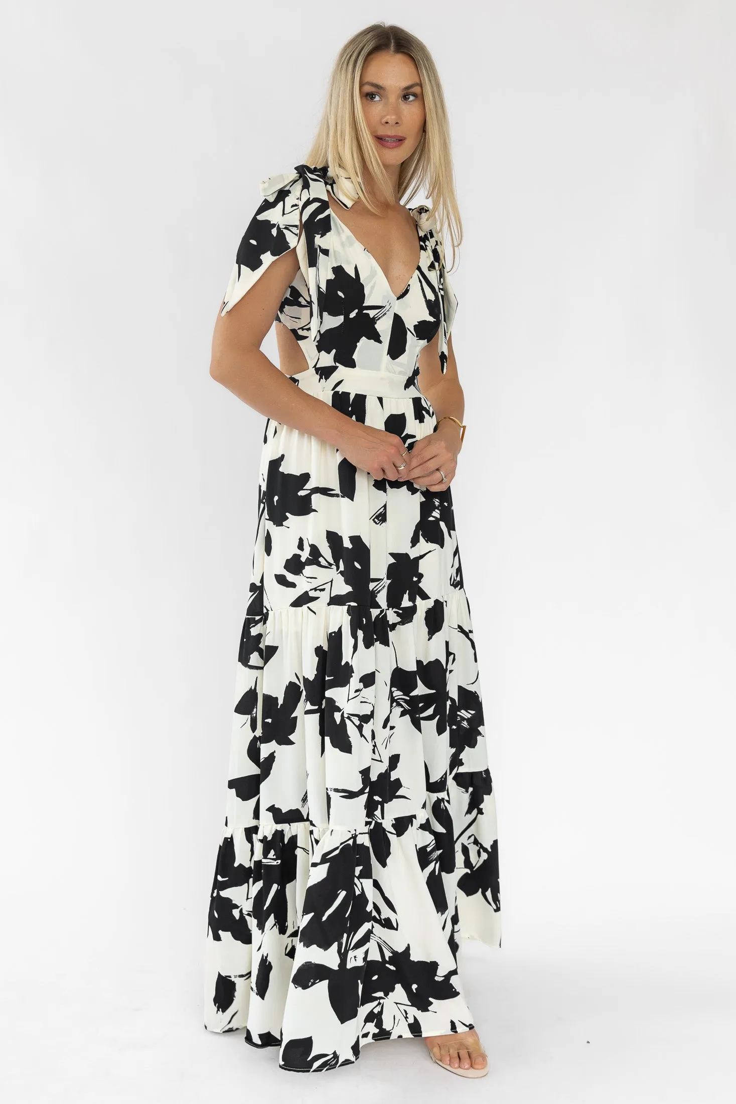 Holden Black Floral Maxi Dress