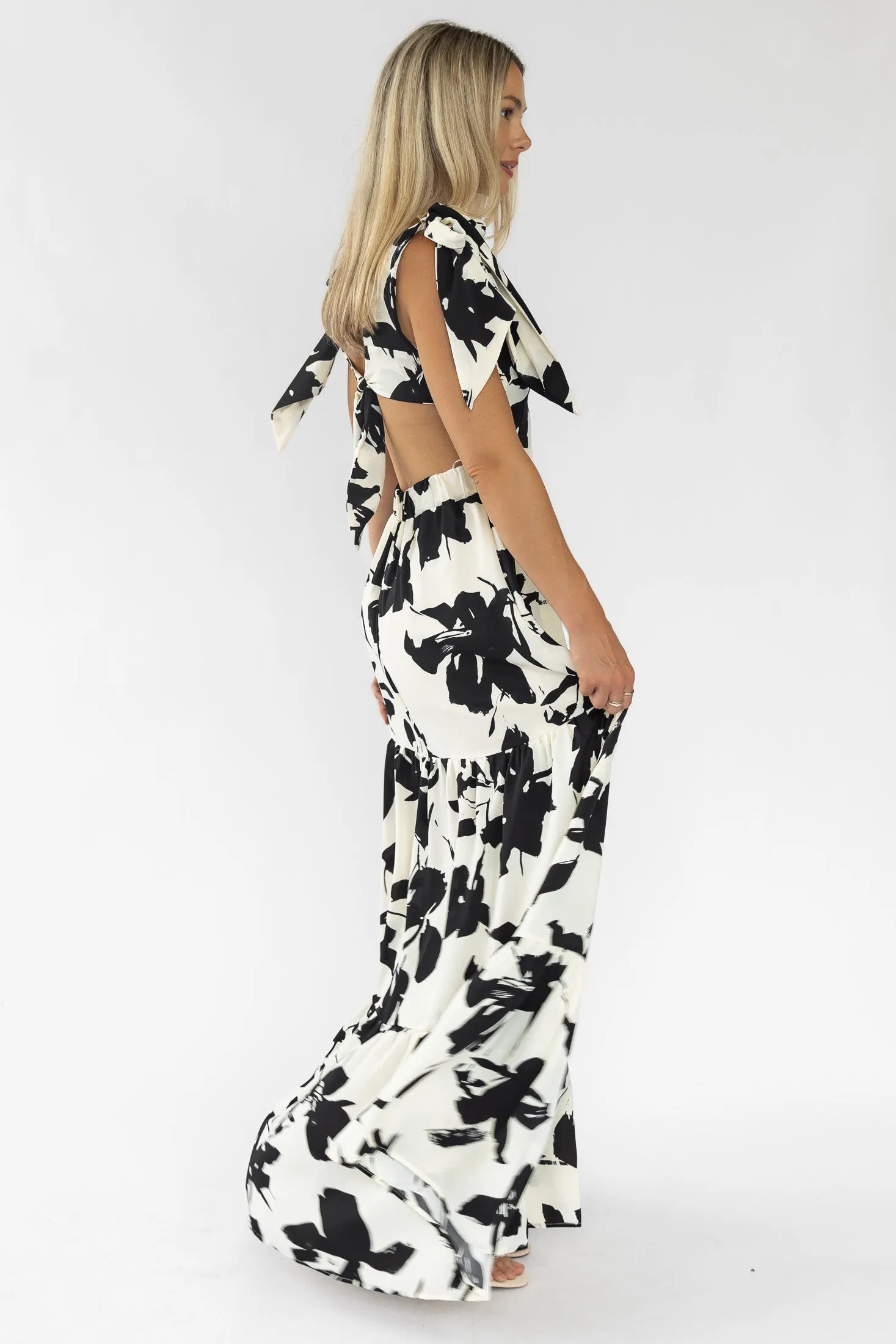 Holden Black Floral Maxi Dress