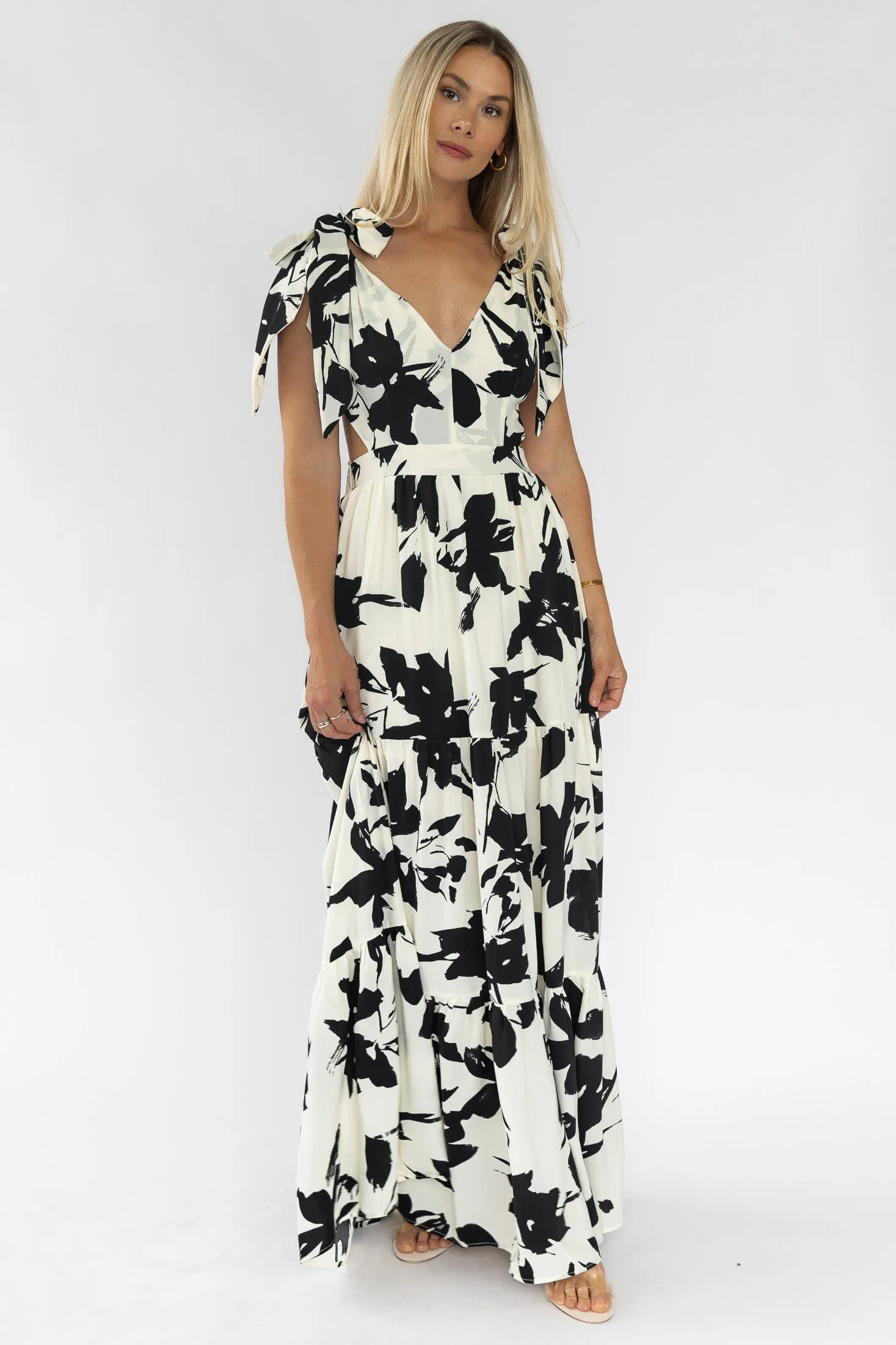 Holden Black Floral Maxi Dress