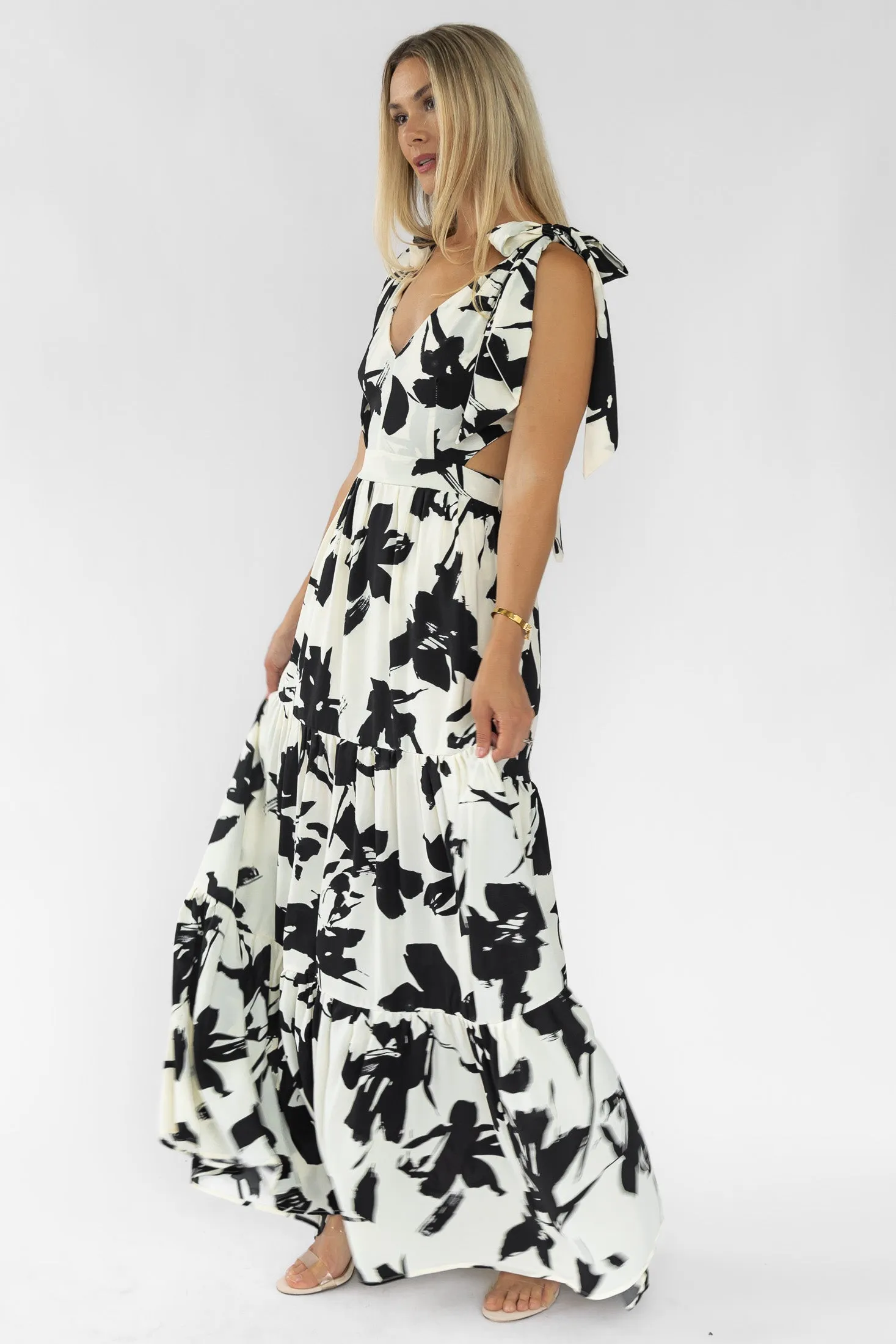 Holden Black Floral Maxi Dress