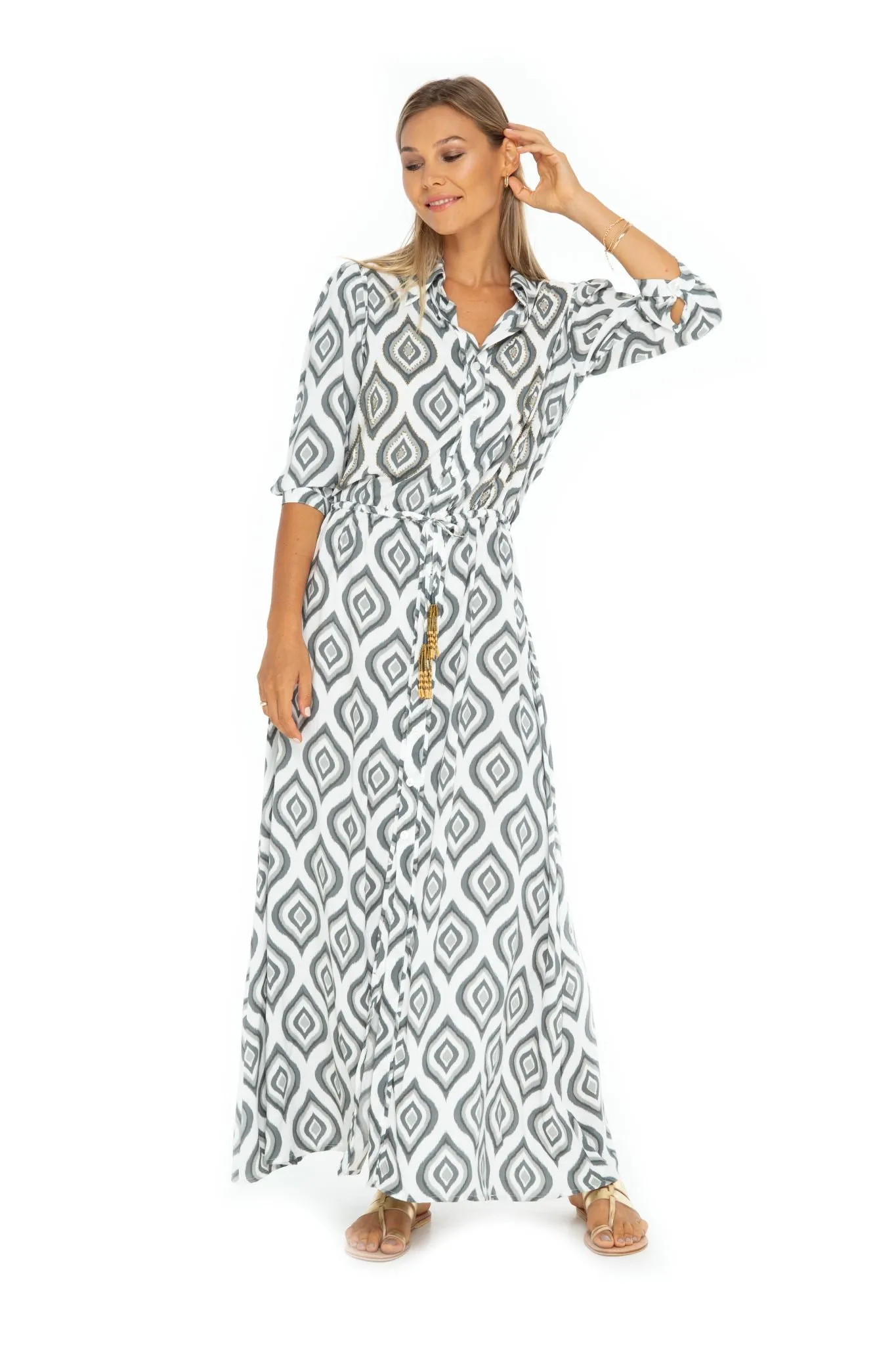 Java Long Shirt Dress