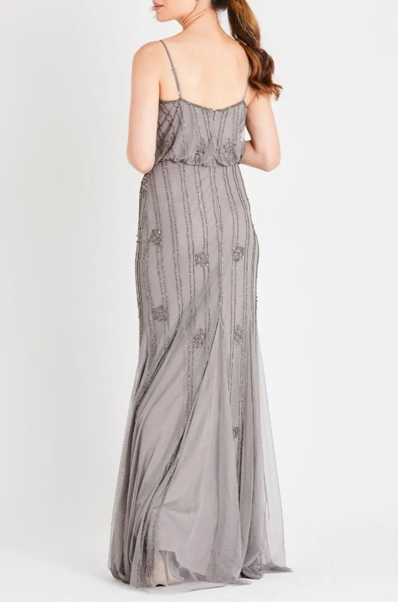 Keeva Grey Bridesmaid Maxi Dress