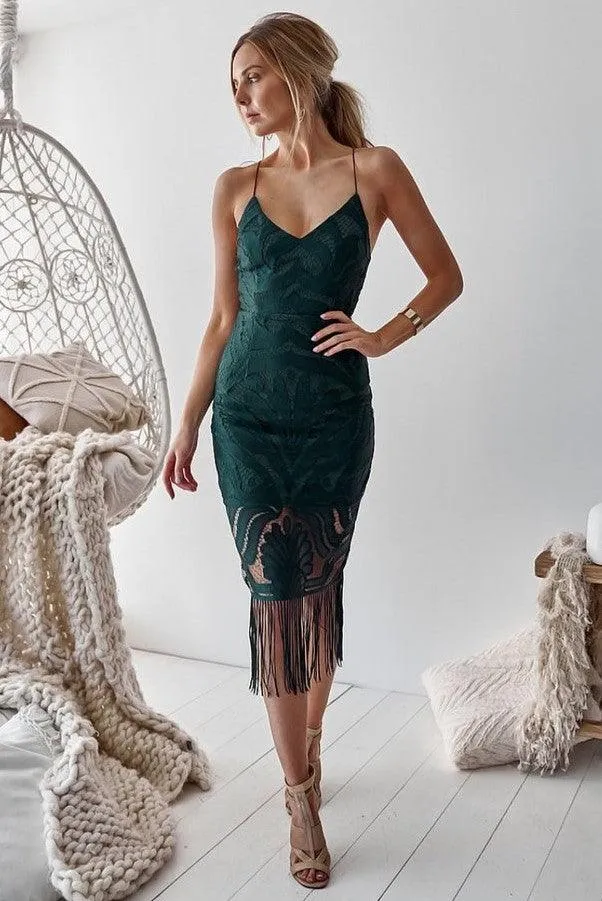 Khaleesi Dress - Emerald Green