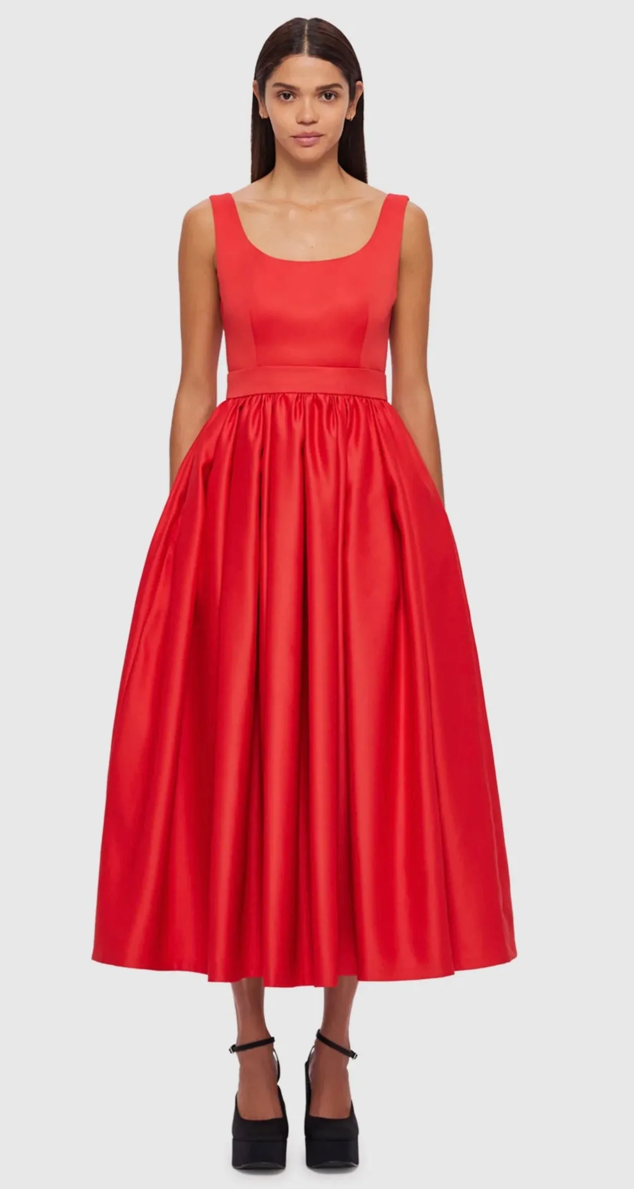 Leo Lin Colleen Midi Dress - Scarlett