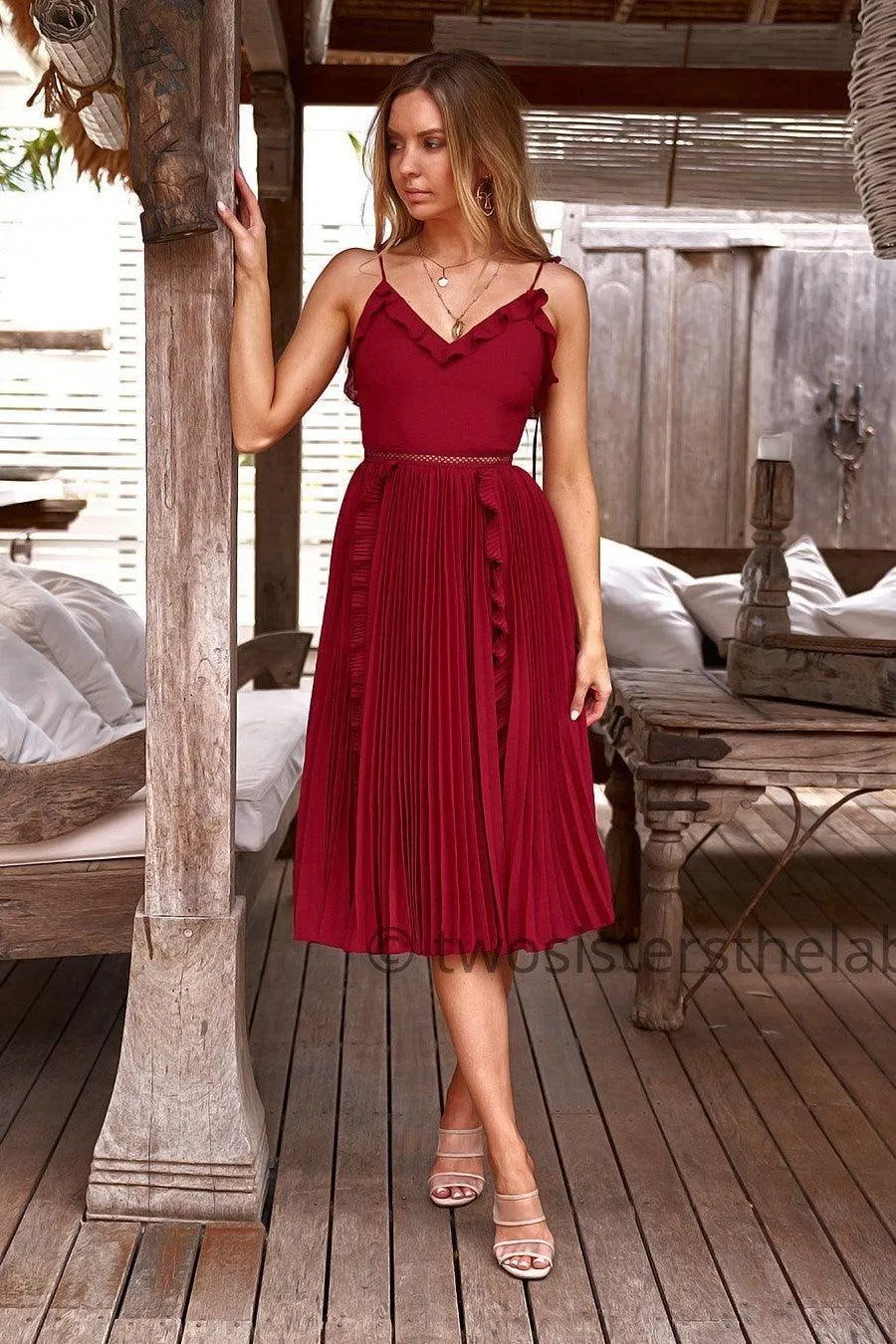 Maia Dress - Red (Final Sale)