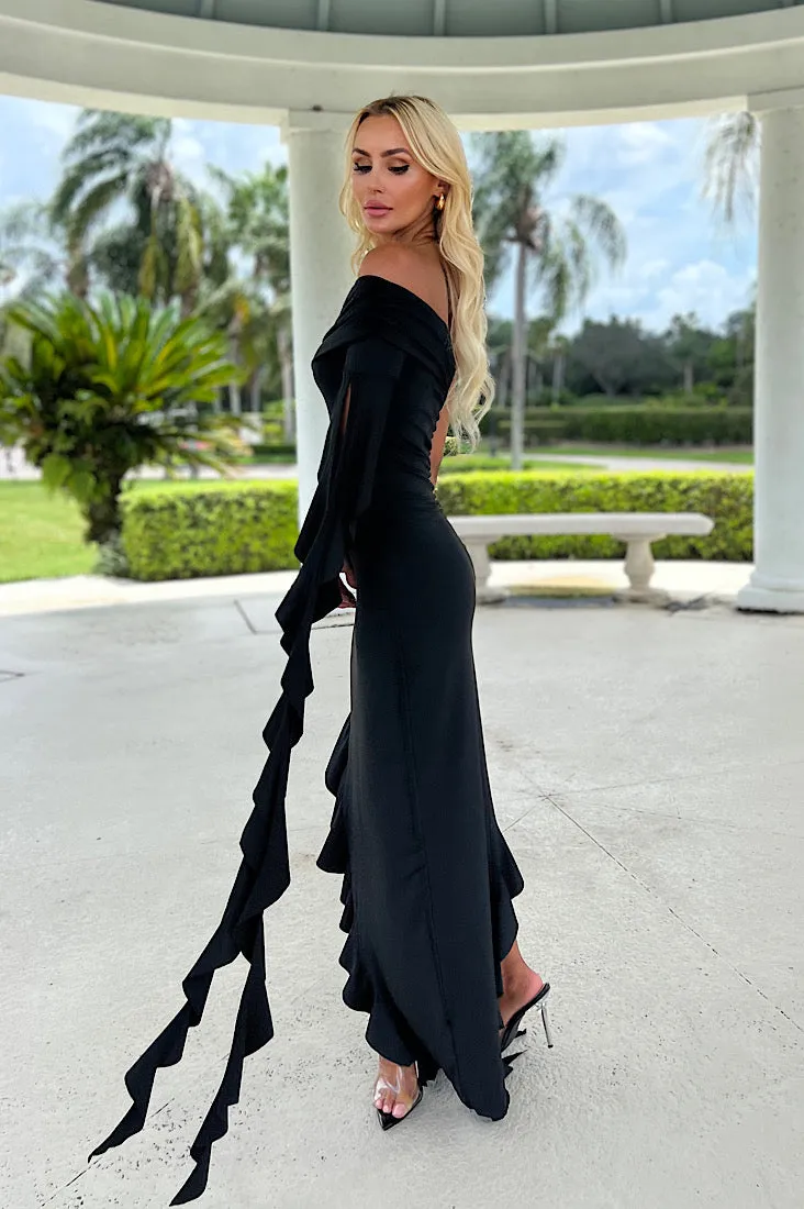 Marcy Ruffle Maxi Dress