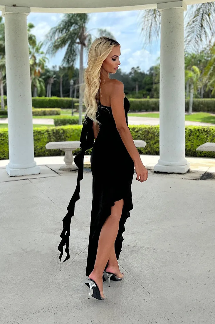 Marcy Ruffle Maxi Dress