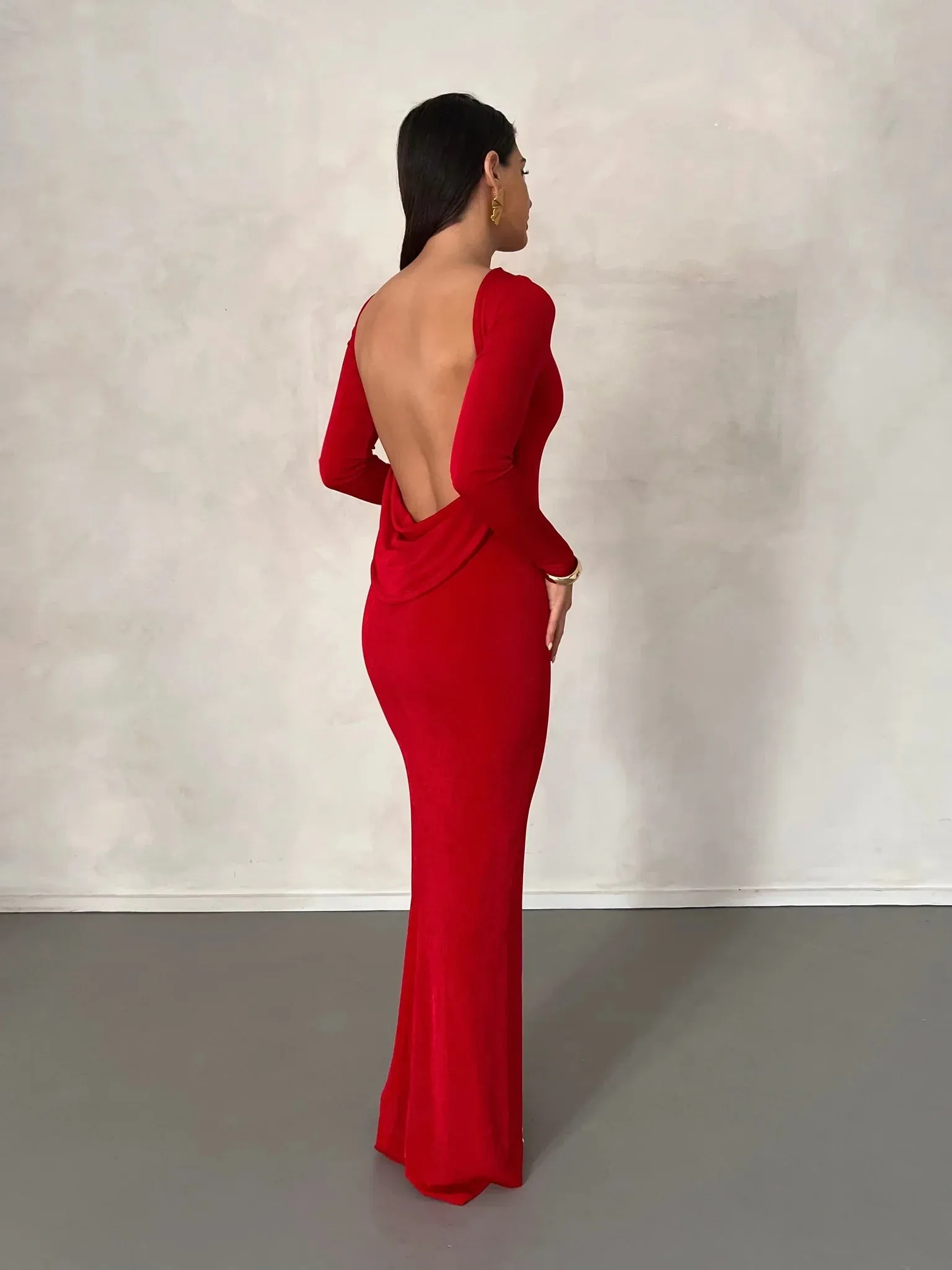 Mia Gown - Deep Red