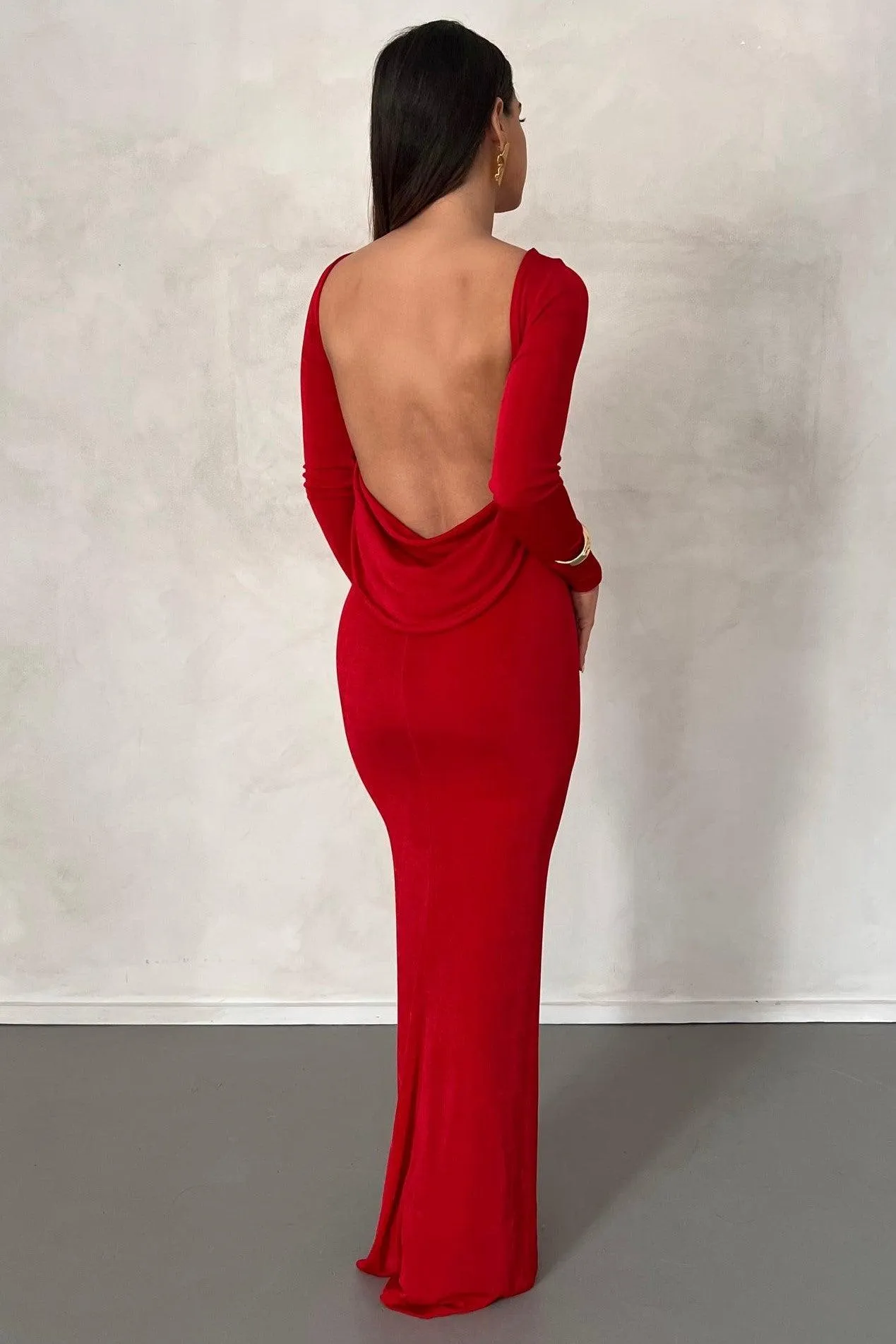 Mia Gown - Deep Red