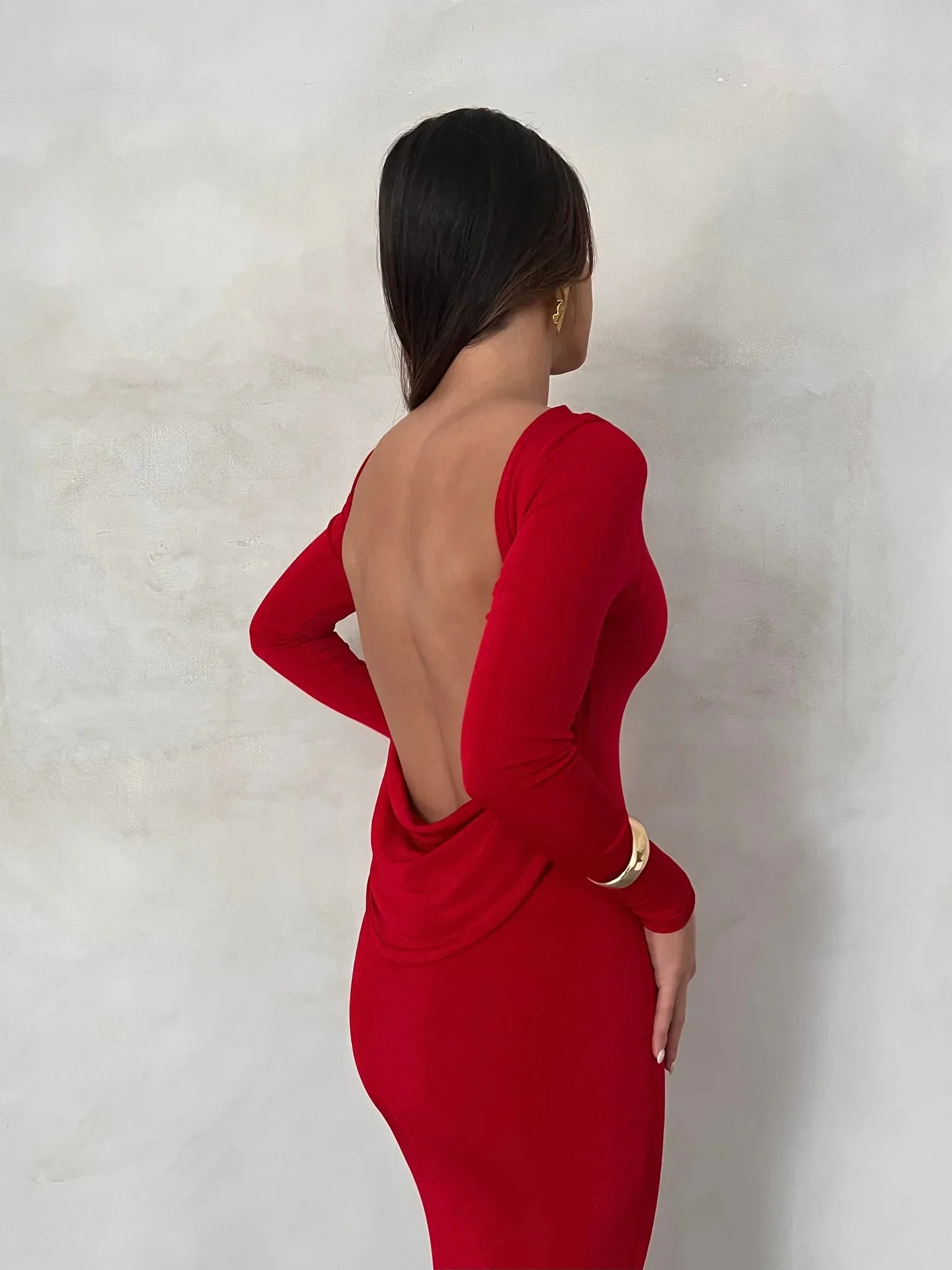 Mia Gown - Deep Red