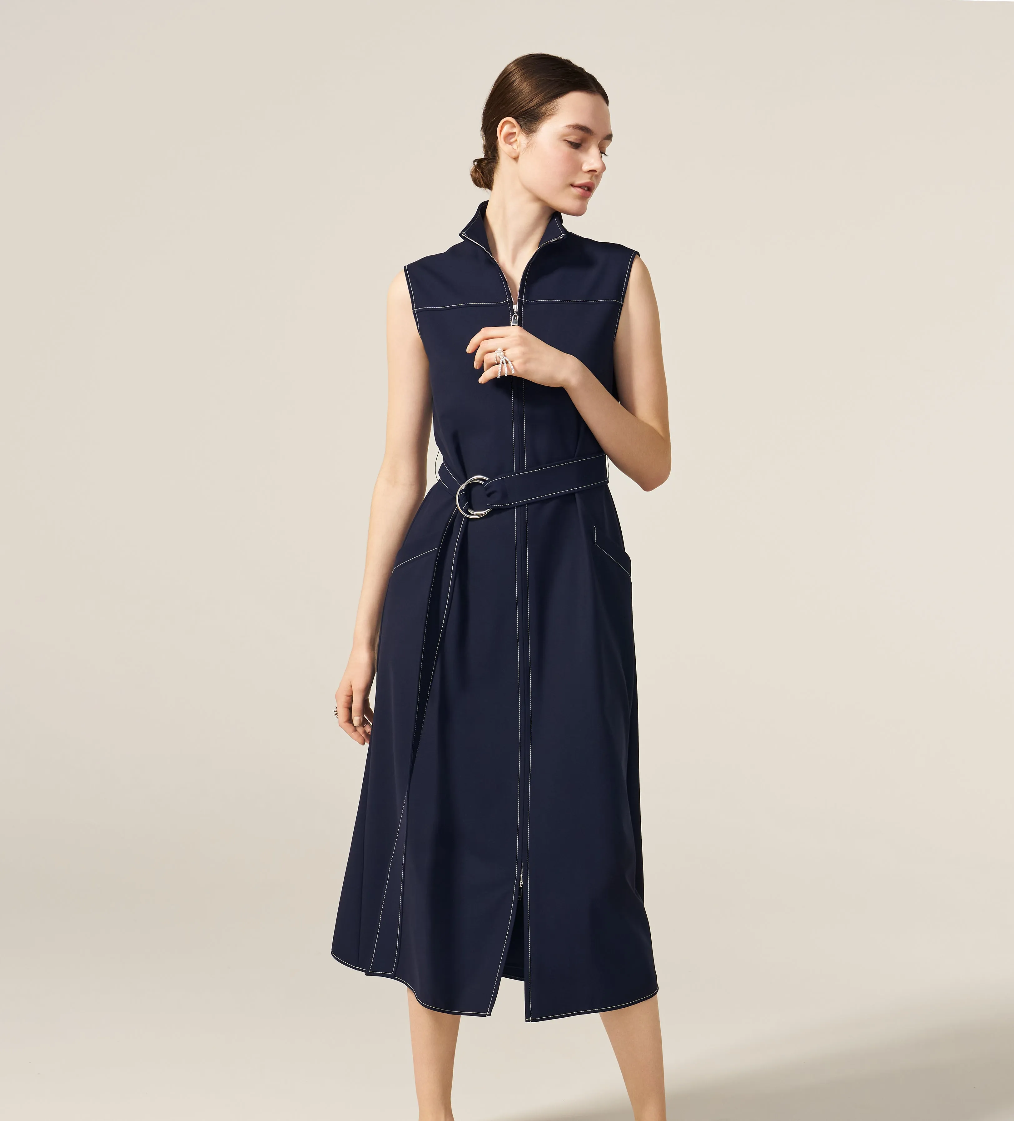 Navy Serena Dress