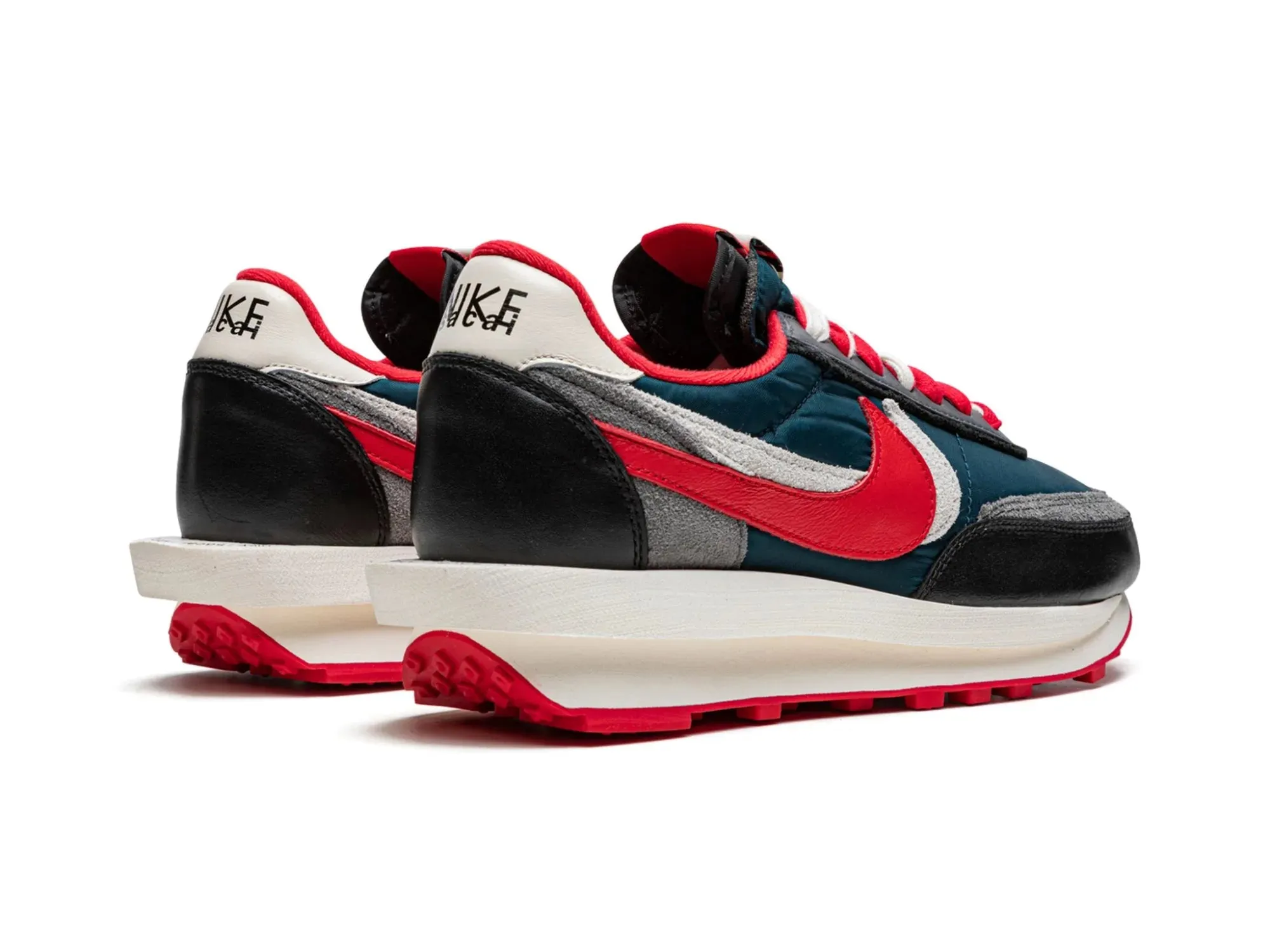 Nike LD Waffle X Sacai X UNDERCOVER "Midnight Spruce University Red"