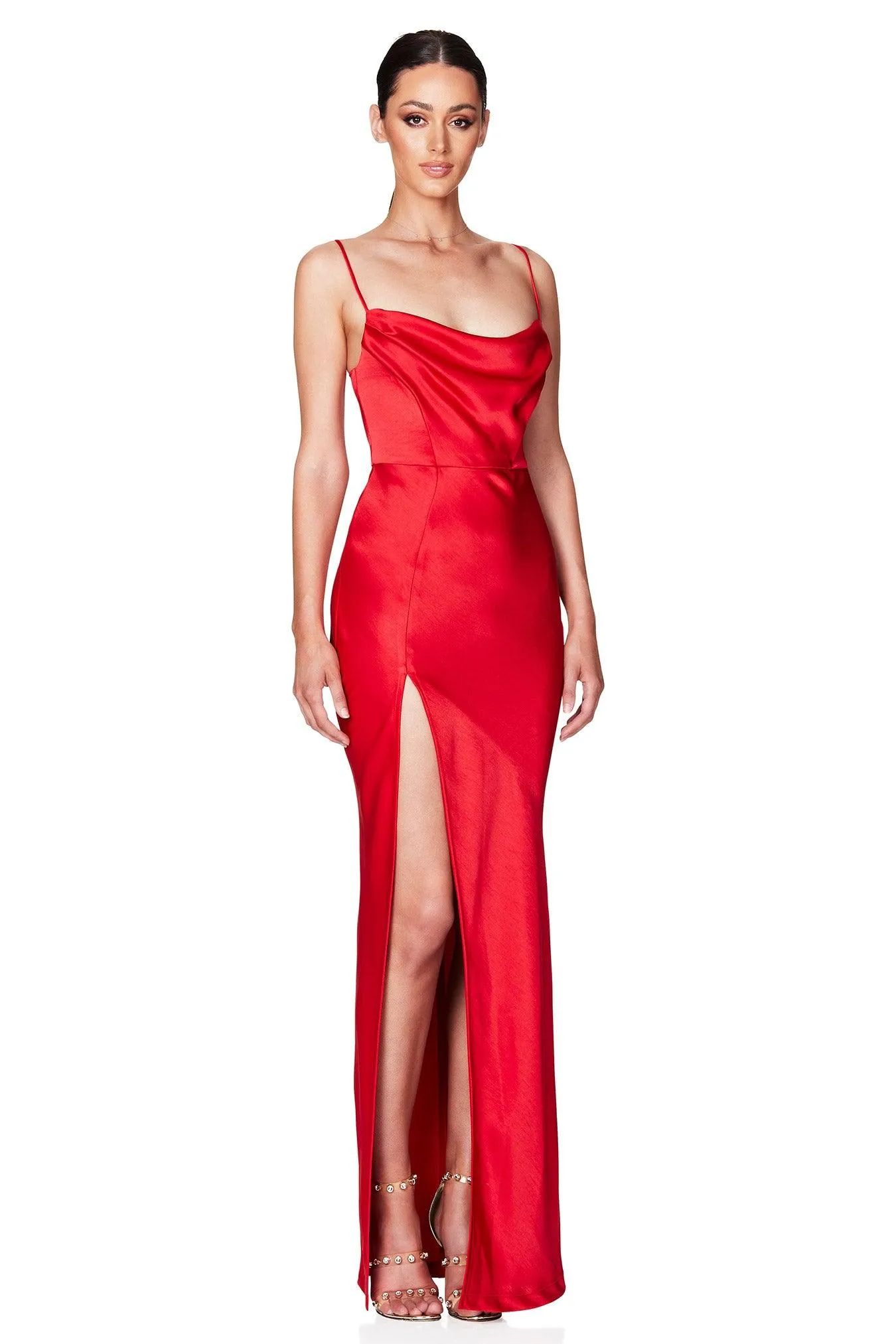 Nookie Dream Draped Gown - Fire