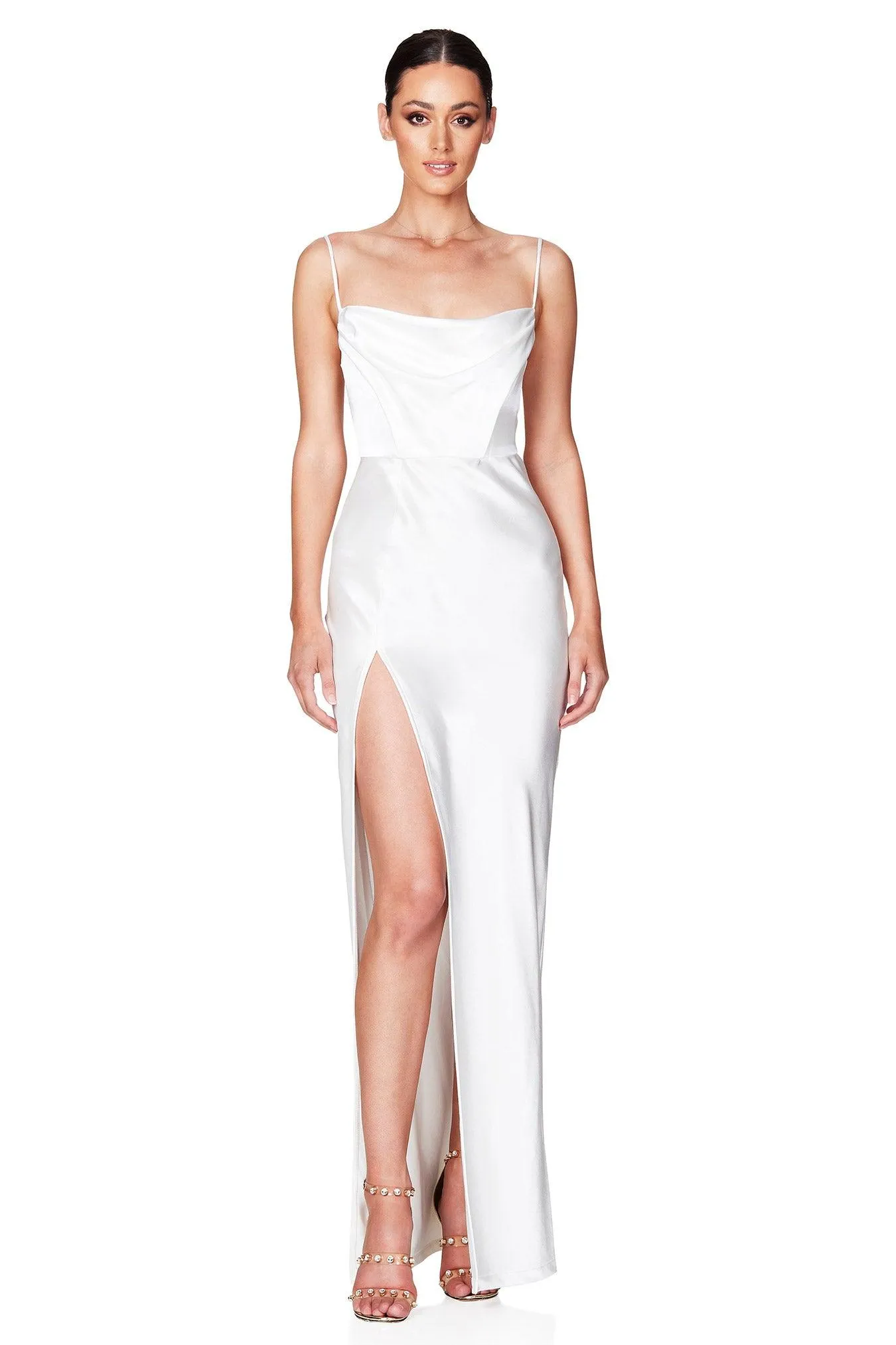 Nookie Dream Draped Gown - Ivory