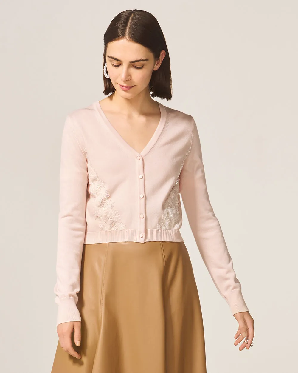 Pearl Blush Ashlee Knit Cardigan