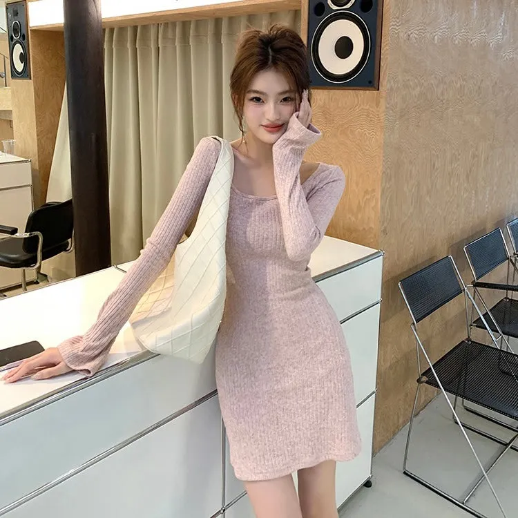 Pink Knit Dress