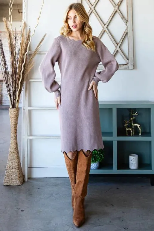 Positive Vibes Sweater Dress