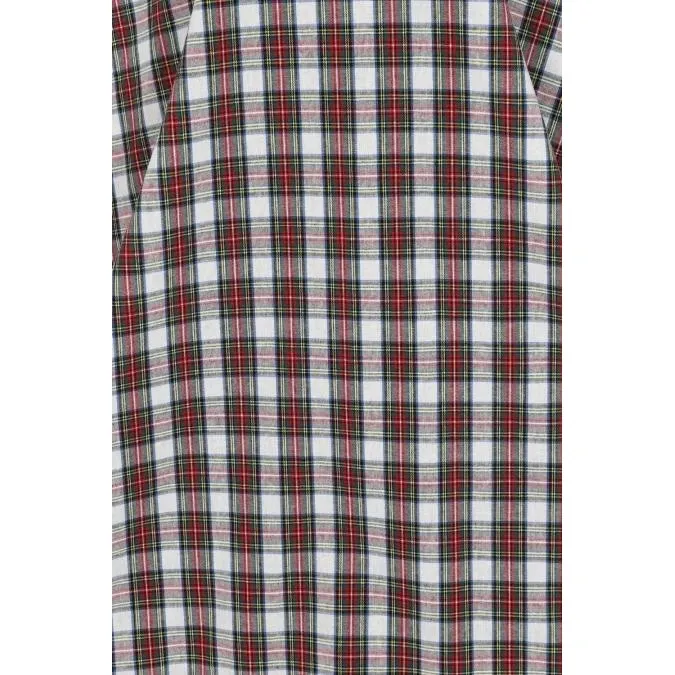 Red And White Tartan Check Strap Swing Dress